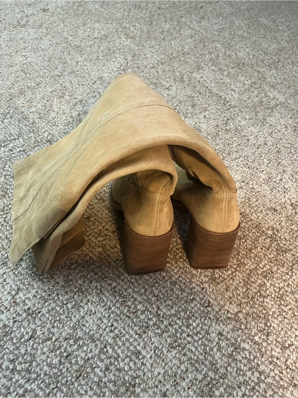 Vince Camuto Suede Over-the-Knee Boots in Camel